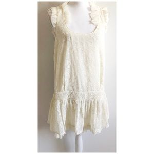 Sundance Eyelet Peplum Tunic Size Large
